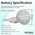 PKCELL CR1632 Battery 3V Lithium Button Coin Cell for Key Fob(30 Counts)...