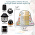 Air Fryer Magnetic Cheat Sheet Set, Instant Air Fryer Cooking Times Chart, Air Fryer Accessories Cooking Program Cheat Sheet, Kitchen Frying Lid C...