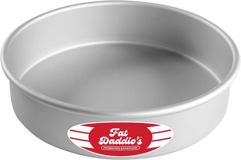 Fat Daddio's Anodized Aluminum Round Cake Pan, 8 x 2 Inch...