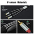 Lightning to RCA Audio Aux Cable, USB C to 2 RCA Audio Cable, RCA to 3.5mm Cable Compatible with Lightning USB C 3.5mm, for Home Theater, Speaker,...