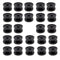 24 Pcs Circular Ring Corner Post Electric Fence Insulators, Polyrope Insulator for Electric Fence Wire,Black...
