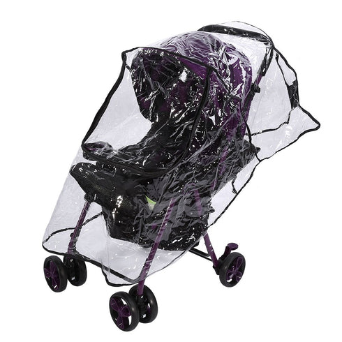 Stroller Rain Cover Baby Stroller Rain Cover, 1Pcs PVC Universal Waterproof Baby Stroller Rain Cover Dust Wind Pram Accessory...