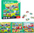 Magnetic Puzzles for Kids Ages 4-8, 3 in 1 Wooden Jigsaw Puzzles Book for Toddlers, Car Activities Toy for Girls 4-6, Learning Magnet Gift for Roa...
