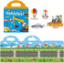 Reusable Sticker Book for Kids 2-4, 2 Sets Vehicle & Dinosaur Sticker Busy Book Educational Learning Toys Travel Stickers Quiet Activity Books for...
