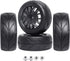 12mm Hex 1/10 On Road Wheels and Tires Soft With Foam Inserts for RC Touring Car Traxxas 4tec 2.0 Tamiya TT02 TT01 Drift, Set of 4...