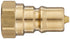 Dixon Valve H2F2-B Brass ISO-B Interchange Hydraulic Fitting, Nipple, 1/4" Coupling x 1/4" - 18 NPTF Female...