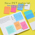 Hommie Pastel Transparent Sticky Notes, 8 Packs Clear Sticky Tabs, Translucent Page Flags Book Markers Stickers, Planner Accessories, Bible Journa...