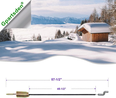 946-04230b Snow Blower Auger Drive Clutch Cable for MTD Cub Cadet 746-04230/746-04230A / 946-04230/946-04230A Snow Thrower (2PCS)...