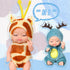 Leitee 6 Pcs 4 Inch Mini Baby Dolls Gift Set, Mini Reborn Baby Dolls Bulk, Realistic Baby Doll with Animal Clothes, Lifelike Cute Small Baby Doll ...
