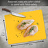 Cut N' Funnel Multi-Color Flexible Plastic Cutting Board Mats 4 Pack Made in the USA Colored Coded, BPA Free, 11.5” x 15”...