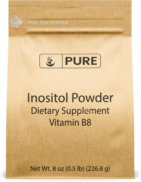 Pure Original Ingredients Inositol (Vitamin B8) Powder (8 oz) Always Pure, No Fillers or Additives, Lab Verified...