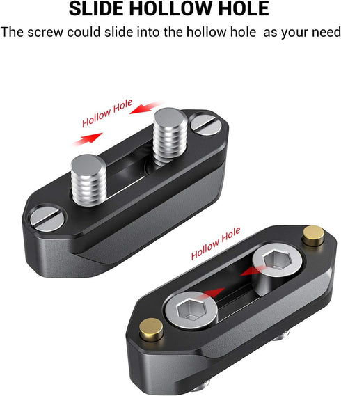 SMALLRIG Quick Release Safety Rail 4cm 1.57 Inches Long with 1/4'' Screws - 1409...