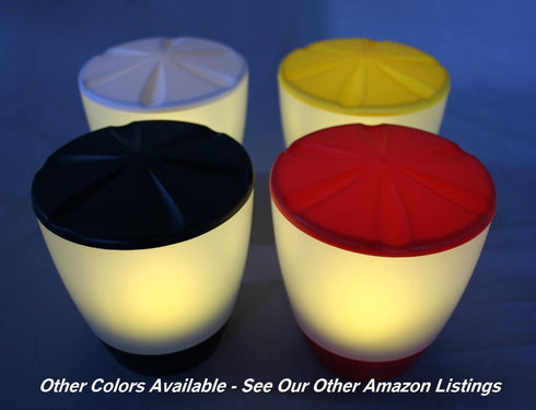Turner-Red01 Solar Patio Table Lamp with LED Candle Accent Light...