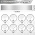 Amylove 24 Pcs 304 Stainless Steel Strips Shim Stock Metal Shims 1" Width x 6" Length Assortment 8 Thickness Sizes Thin Metal Sheet for Kitchen Tr...