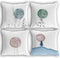 Moon Abstract Landscape Home Bedroom Decorations Soft Throw Pillow Cover, Watercolor Drawing Boho Pillow Case Pillowcase, 18x18 Inch 4 PCs...