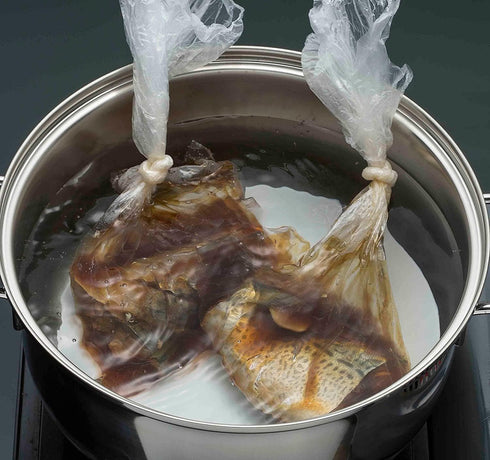 Food boiling (cooking) bags, Made in Japan, For seafood, vegetables, meat, eggs, etc. Simply for any type of food. Food Grade material from Japan,...