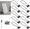 10 Pcs Easel Back, Iron Picture Frame Easel Back, Photo Frame Easel Back Stand with Screws & Screwdriver (Black)...