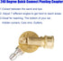 M MINGLE Gutter Cleaner Attachment, Pivoting Coupler for Pressure Washer Nozzle, 240 Degree Rotation, 1/4 Inch Quick Connect, 4500 PSI...