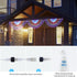 HYH American Flag LED Lights - 47in Patriotic Lights for 4th of July Decorating Indoor and Outdoor Waterproof Half Fan Flag Lights for Patriotic L...