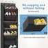 KEETDY Shoe Rack for Door Behind with 8 Large Pockets, Hanging Shoe Organizer for Closet Hanger Fits 20 Pairs Shoe Holder for Back of Door Narrow ...