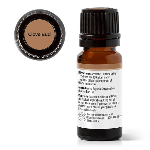 Plant Therapy Clove Bud Essential Oil 100% Pure, Undiluted, Natural Aromatherapy, Therapeutic Grade 10 mL (1/3 oz)...