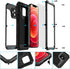 seacosmo Case for iPhone 12, IP68 Waterproof Shockproof Dustproof Case with Built-in Screen Protector Full Body Protective Heavy Duty Metal Cover ...