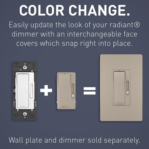 Legrand radiant RHKITNIPCCV6 Dimmer Replacement Cover Plate Knob, Nickel (1 Count)......