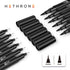 Hethrone Black Markers for Drawing - Brush Pens with Felt Tips for Artists - Calligraphy Pens, 12 Pack...