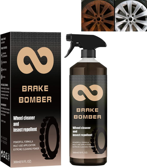 ?????????? Brake Bomber Wheel Cleaner Powerful Wheel Cleaner,Bronze Bomber Non-acid Wheel Cleaner Spray,Perfect for Cleaning Wheels and Tires,on A...