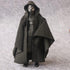 1:12 Scale Fabric Cape Robe with Hat for 6" Bandai SHF Figma Body Doll Action Figure (no Figure) (Black L Sleeve)...