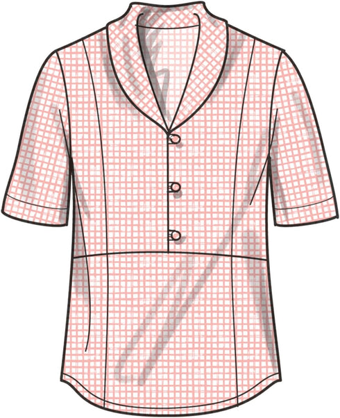 Simplicity Misses' Raised Waist Tops Sewing Pattern Packet, Design Code S9889, Sizes 12-14-16-18-20...
