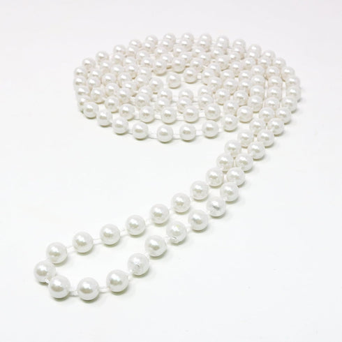 Skeleteen Faux White Pearl Necklaces - Pearl Beaded Necklace Party Favors - 12Pk...