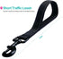 Short Dog Leash - Traffic Padded Handle - Heavy Duty - Short Nylon Dog Lead for Training Control - Reflective Threads Pet Leashes for Large Dogs a...