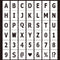 42Pcs Letter Stencils Symbol Numbers Craft Stencils, Alphabet Stencils 1 inch, Alphabet Templates Interlocking Stencil Kit for Painting on Wood, W...