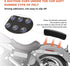 Alpha Rider Motorcycle Rectangular Pillion Passenger Pad Seat 6 Suction Cup For Harley Custom Chopper...
