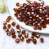 Dowarm 100PCS 8MM Crystal Beads, Amber AB Bicone Glass Beads for Jewelry Making, Craft, DIY Bracelet, Necklace, Dolls, Loose Spacer Beads...