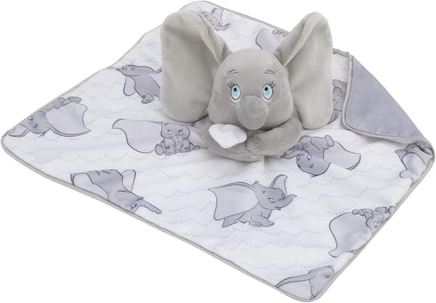 Disney Dumbo White and Grey Lovey Security Blanket...