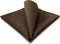 S&W SHLAX&WING Matching Pocket Square 12.6 inches Large Solid Color Dark Brown...