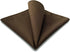 S&W SHLAX&WING Matching Pocket Square 12.6 inches Large Solid Color Dark Brown...