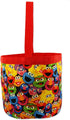 Sesame Street Elmo Boys Girls Collapsible Nylon Gift Basket Bucket Tote Bag...