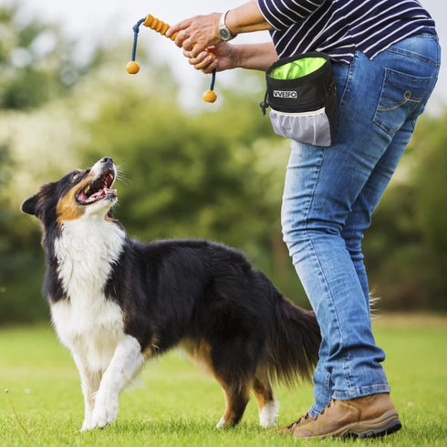 Dog Treat Pouch, Dog Training Pouch Bag with Waist Shoulder Strap, Durable, Convenient Dog Training Accessory, Suitable for small and large dogs, ...