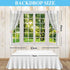 Allenjoy 7x5ft Spring Window Scenery Photography Backdrop White Windowsill Floral Green Forest Natural Photocall Background Party Banner Wall Deco...