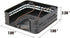 Stonebriar Industrial Black Graphite Metal Table Top Napkin Holder, Decorative Napkin Tray for Dining Table and Kitchen, Unique Tissue Dispenser f...