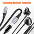 AGVEE [2 Pack 3.3ft Extension Cable Braided Female to Male Lightning Extender Cord Compatible with iPhone Pad Charger, Data Sync Video Audio & Cha...