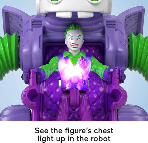 Fisher-Price Imaginext DC Super Friends The Joker Toy Battling Robot with Poseable Figure & Lights for Pretend Play Kids Ages 3+ Years...