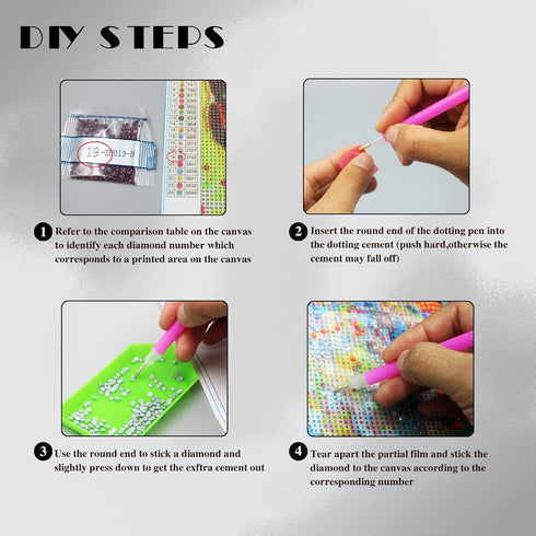 Diamond Painting Kits - 5D DIY Diamonds Dots Art for Adults Full Drill Round Gem Painting Crystal Craft Kit for Adults for Wall Décor (20×16in, Gn...