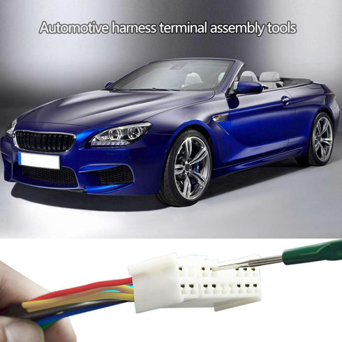 5pcs Automotive Terminal Removal Kit Car Wiring Depinning Key Tool Wiring Dismount Tool Electrical Plug Crimp Connector Harness Pin Extractor Dism...