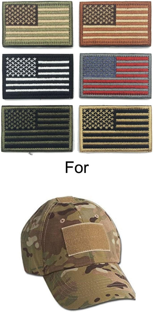 WZT Bundle 6 Pieces American Flag Tactical Morale Military Patch Set...