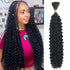 18inch Curly Bulk Hair For Braiding No Weft 75g (1Bundles/Pack) Micro Braiding Quality Synthetic Hair Braiding Extensions For Boho Braids Wet And ...