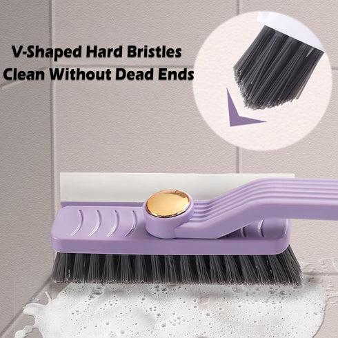 Multi-Function Rotating Crevice Cleaning Brush, Hard Bristle Crevice Cleaning Brush,Glass Cleaning Brush No Dead Household Corners Crevice Cleanin...